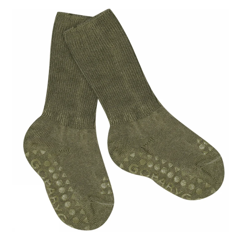 GoBabyGo Bamboo libisemiskindlad bambussokid Deep Lichen Green