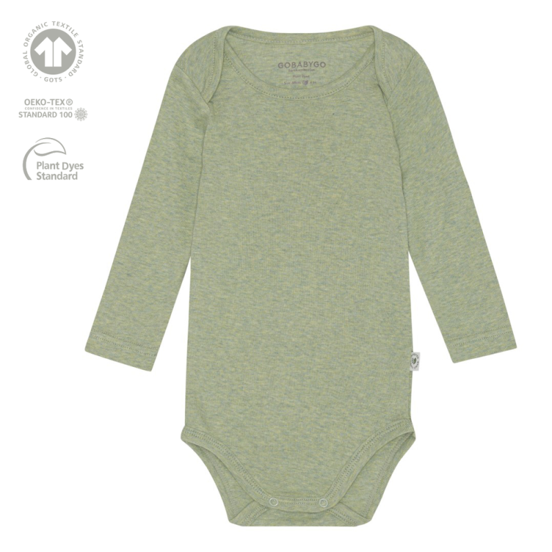 GoBabyGo pikkade varrukatega body Hazel Leaf