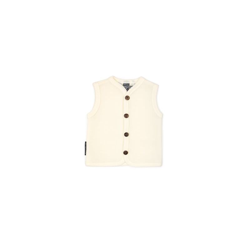 SmallStuff meriinovillane vest nööpidega Off White