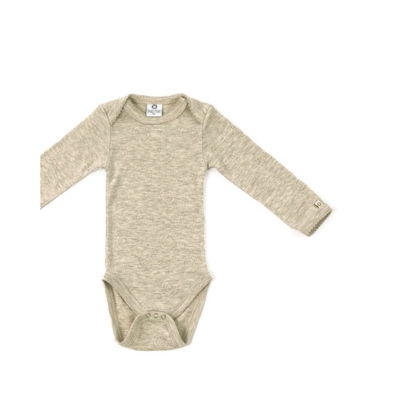 SmallStuff pitsbody pikkade varrukatega Nature Melange
