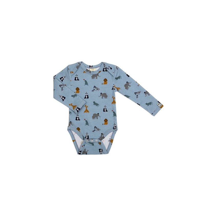 SmallStuff body pikkade varrukatega Zoo Garden Denim