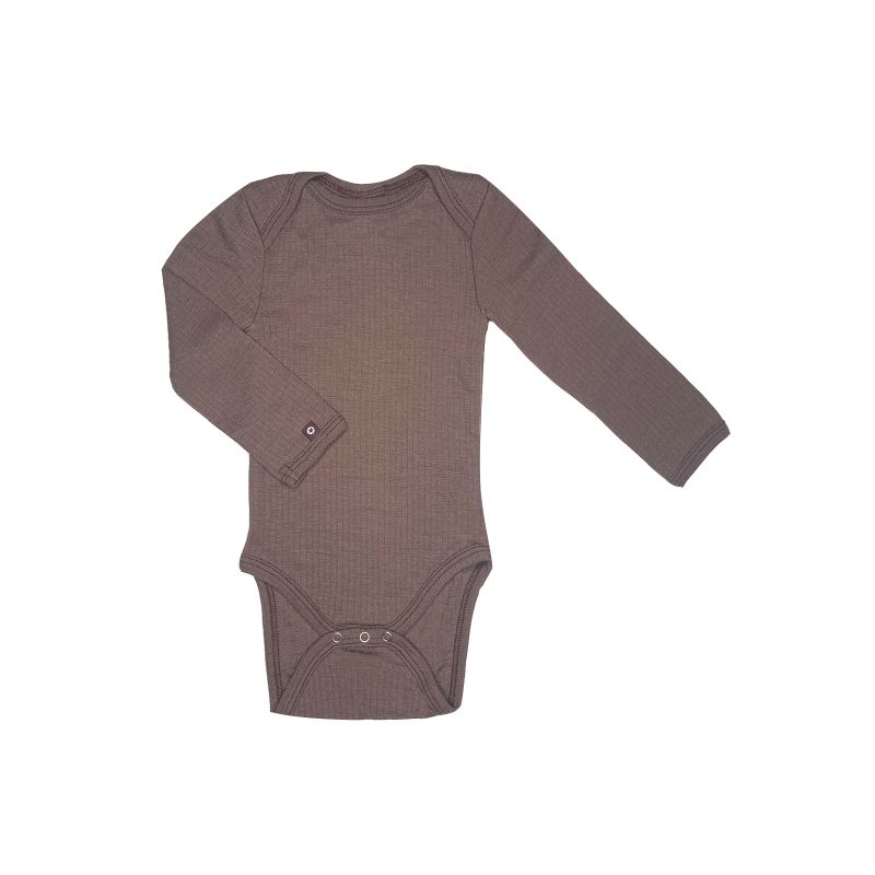 SmallStuff meriinovillane body pikkade varrukatega  Rose Brown