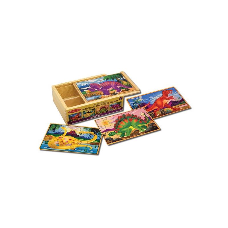 Melissa & Doug puidust puslede komplekt Dinosaurused