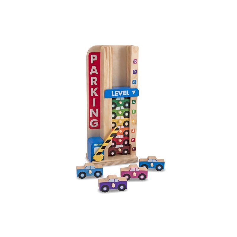 Melissa & Doug puidust parkimistorn