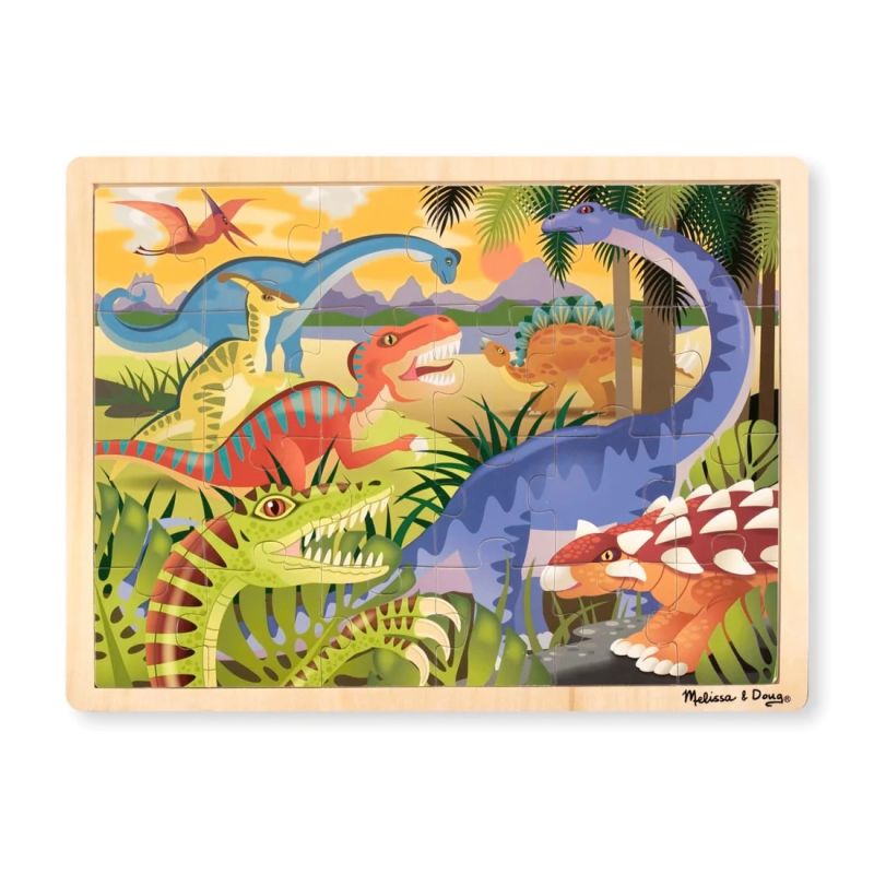 Melissa & Doug puidust pusle Dinosaurused 24-osa