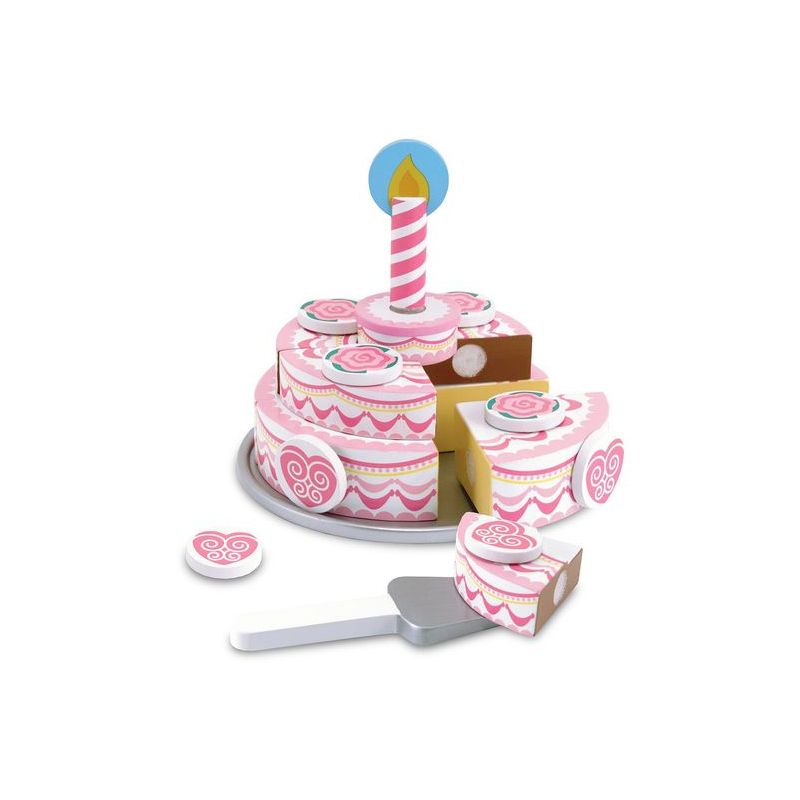 Melissa & Doug lõigatav puidust Sünnipäevatort
