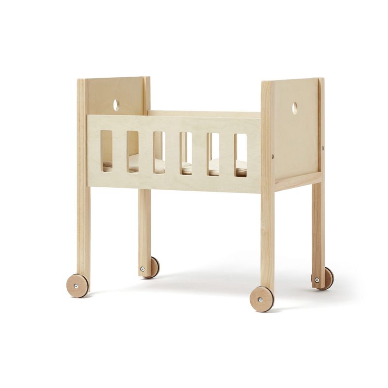 Kids Concept puidust nukuvoodi padja ja linaga