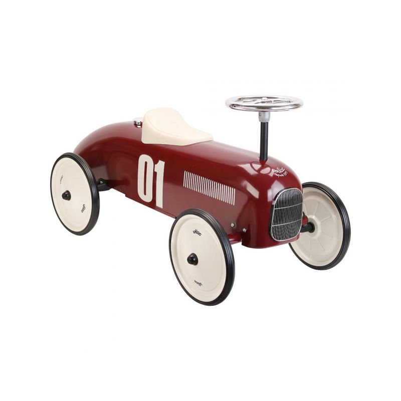 Vilac metallist pealeistutav auto burgundy Vintage