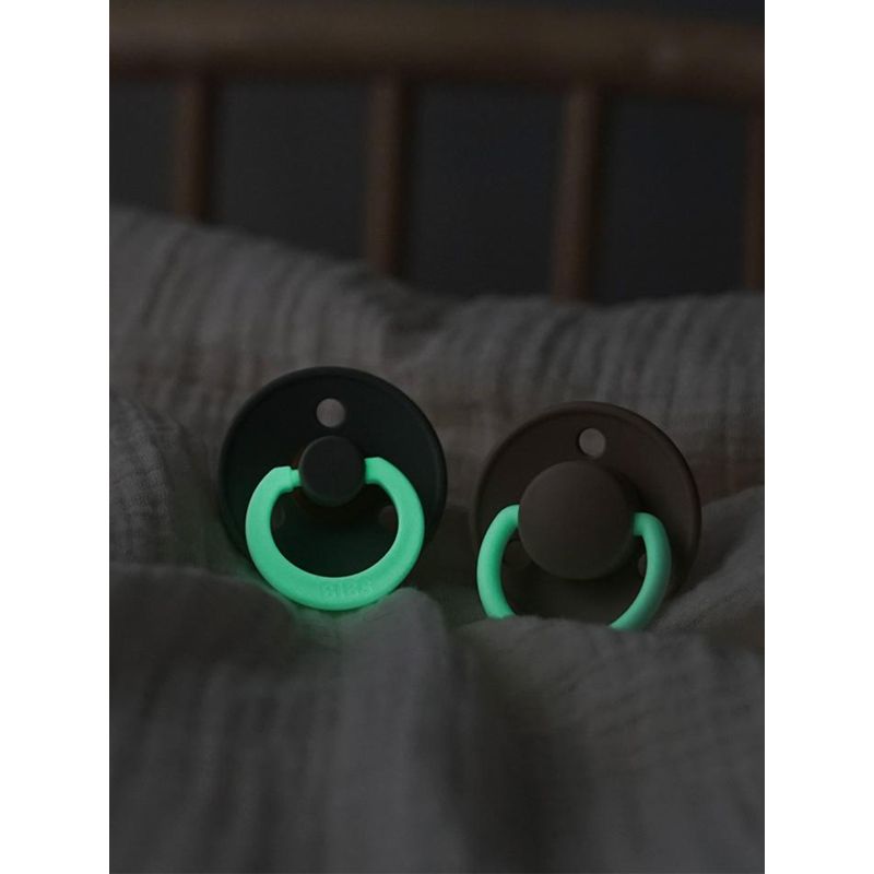 BIBS Colour Round GLOW latekslutid 2-pakk 6-18 kuud