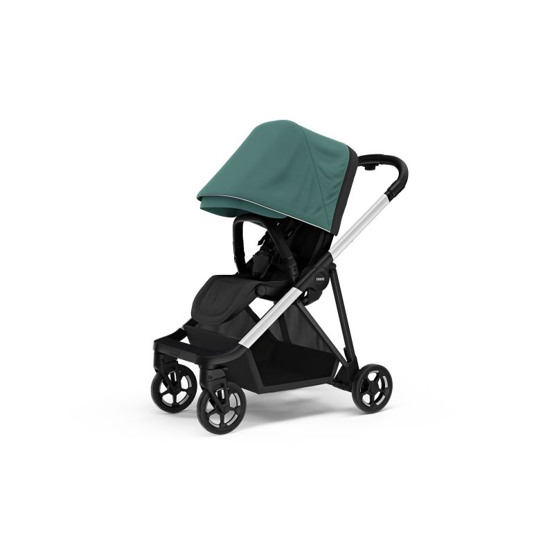 Thule jalutuskäru Shine- Aluminium/ Mallard Green