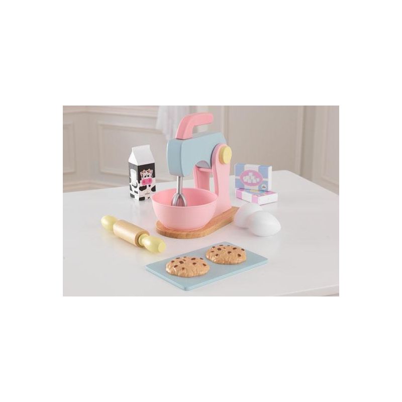 KidKraft taignavalmistamisekomplekt puidust Pastelne