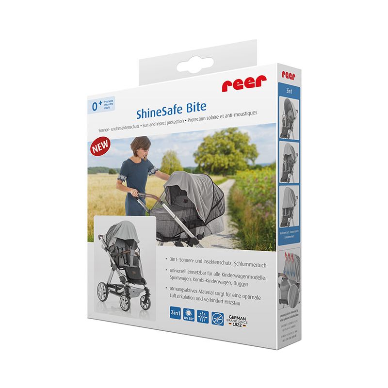 Reer vankri päikese- ja putukakaitse ShineSafe Bite hall