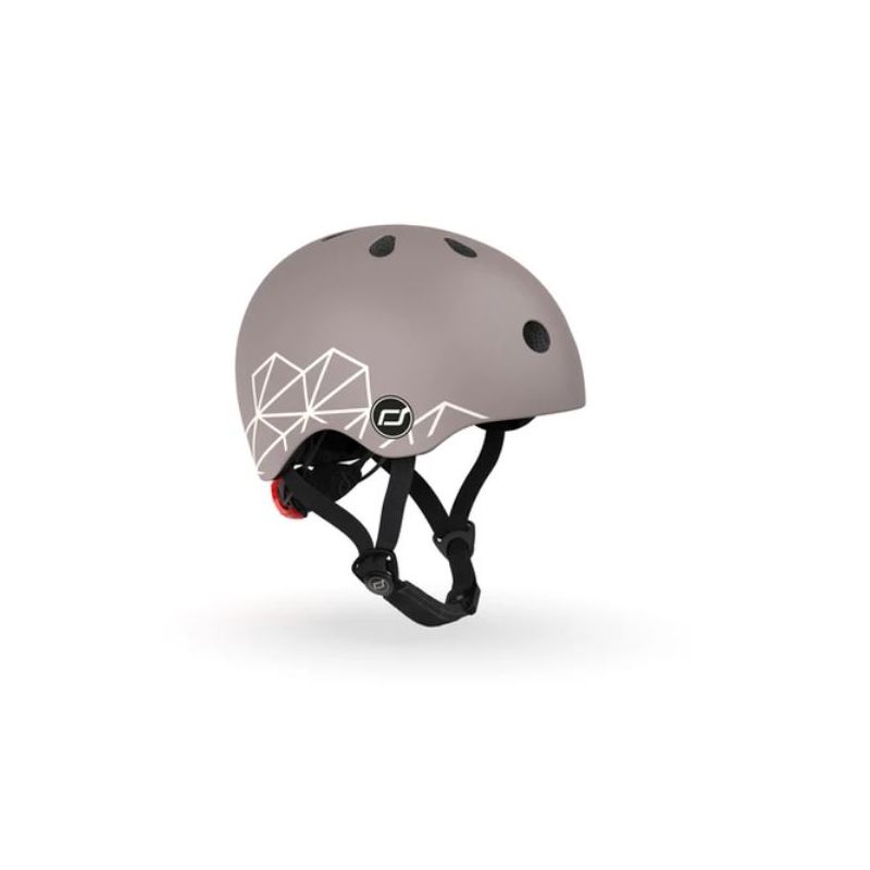 Scoot and Ride väikelaste jalgrattakiiver BROWN LINES 45-51 cm XXS-S