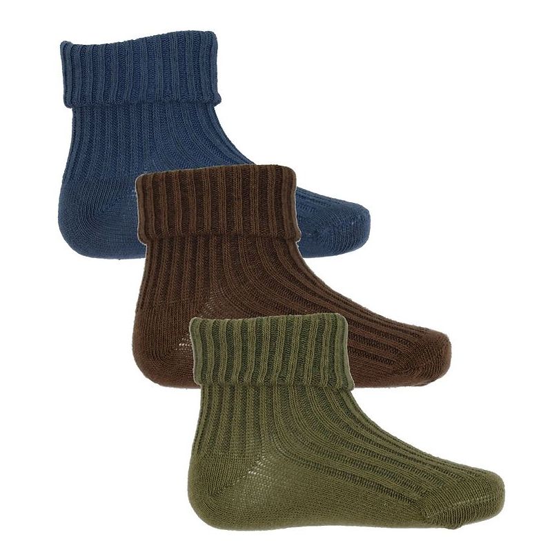 Minymo beebi sokid (3-pakk), Dark Olive- suurusevalik