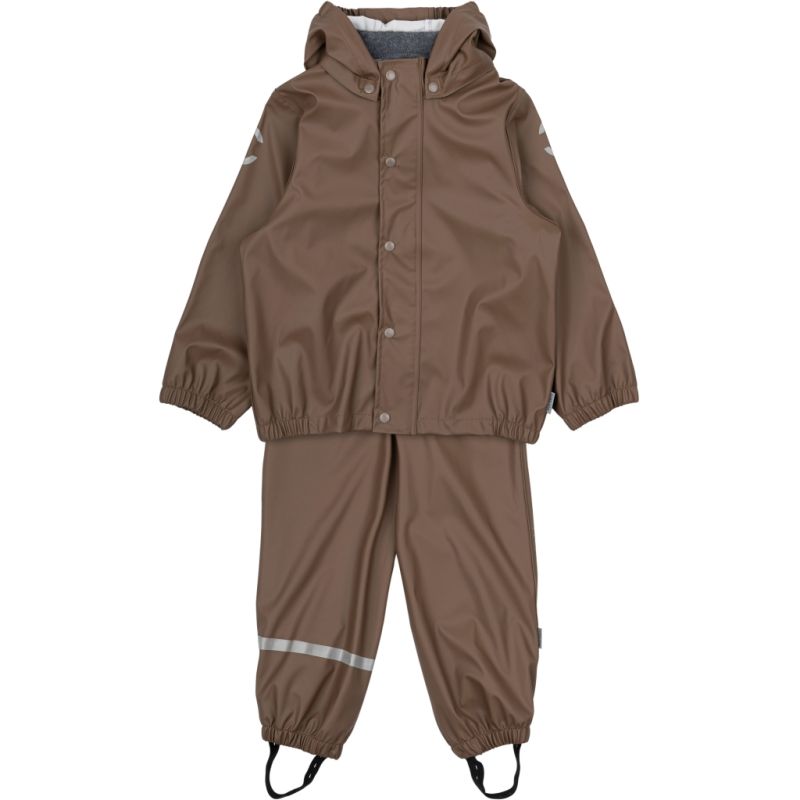 Mikk-Line traksipükstega vihmakomplekt Chocolate Chip