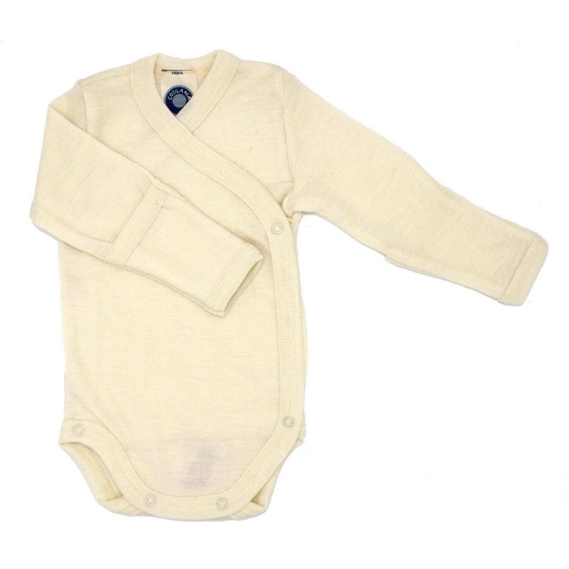 Cosilana siidi-villa hõlmikbody 50/56 Naturaalvalge