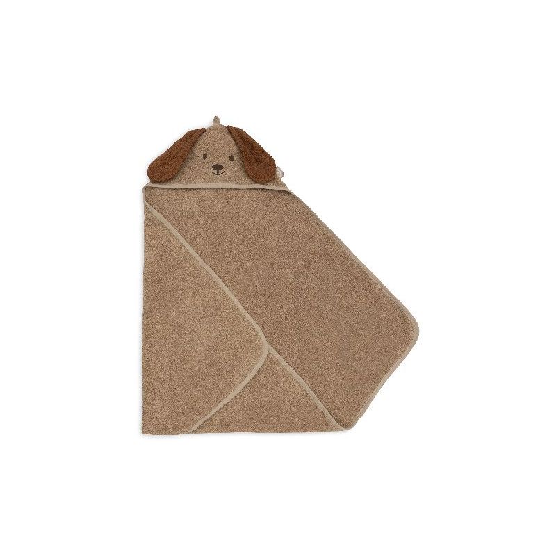 Jollein kapuutsiga rätik Terry Dog Diego 75x75cm