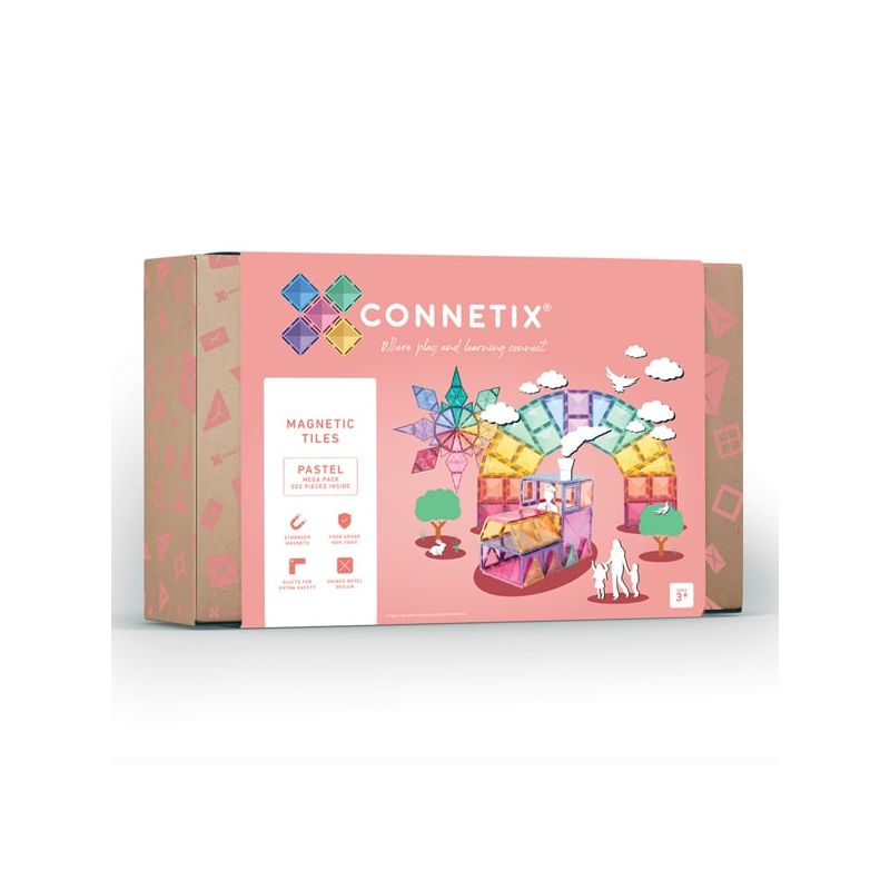 Connetix magnetilised klotsid 202tk Pastel Mega Pack