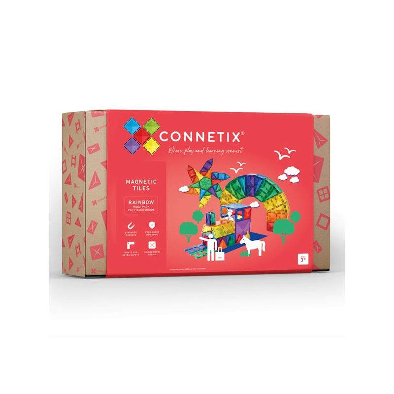 Connetix magnetilised klotsid 212tk Rainbow Mega Pack
