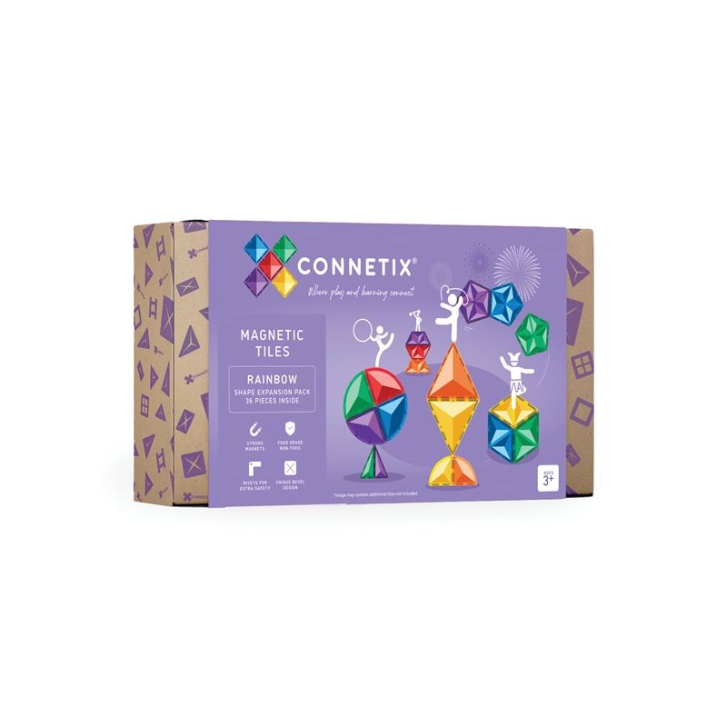 Connetix magnetilised klotsid Rainbow Shape Expansion Pack 36tk
