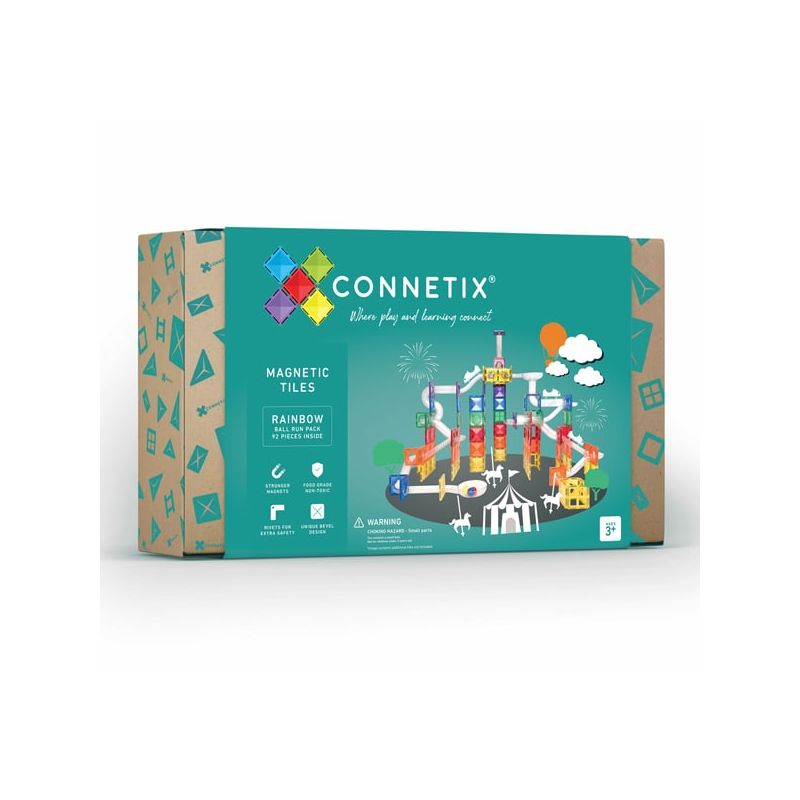 Connetix Rainbow magnetilised klotsid pallirajaga 92tk Ball Run Pack
