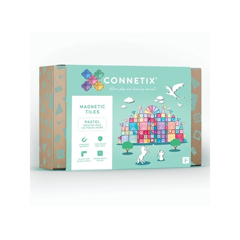 Connetix magnetilised klotsid 120tk Pastel Creative Pack