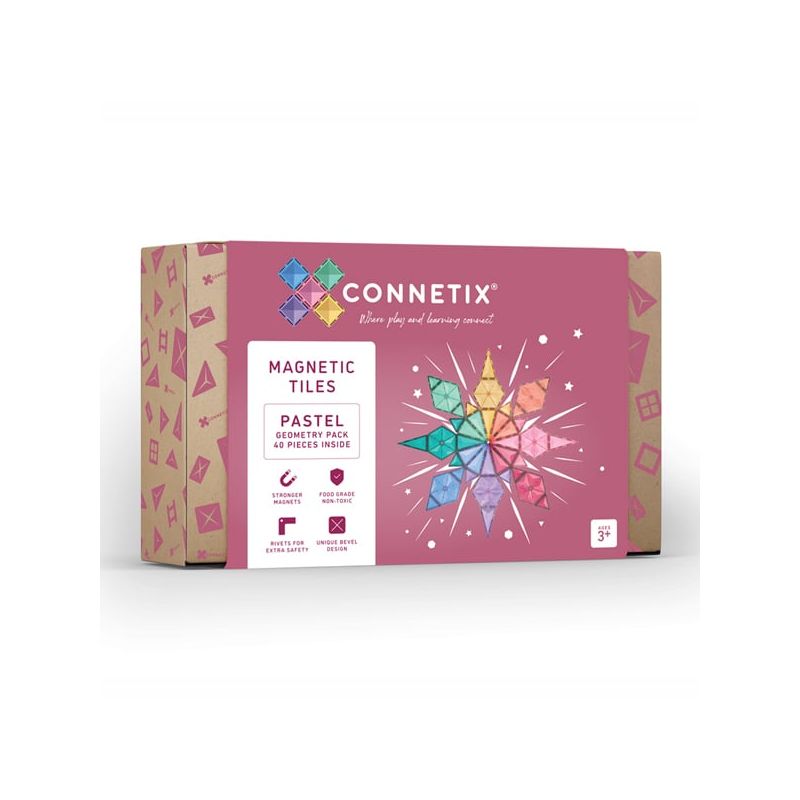 Connetix magnetilised klotsid 40tk Pastel Geometry Pack