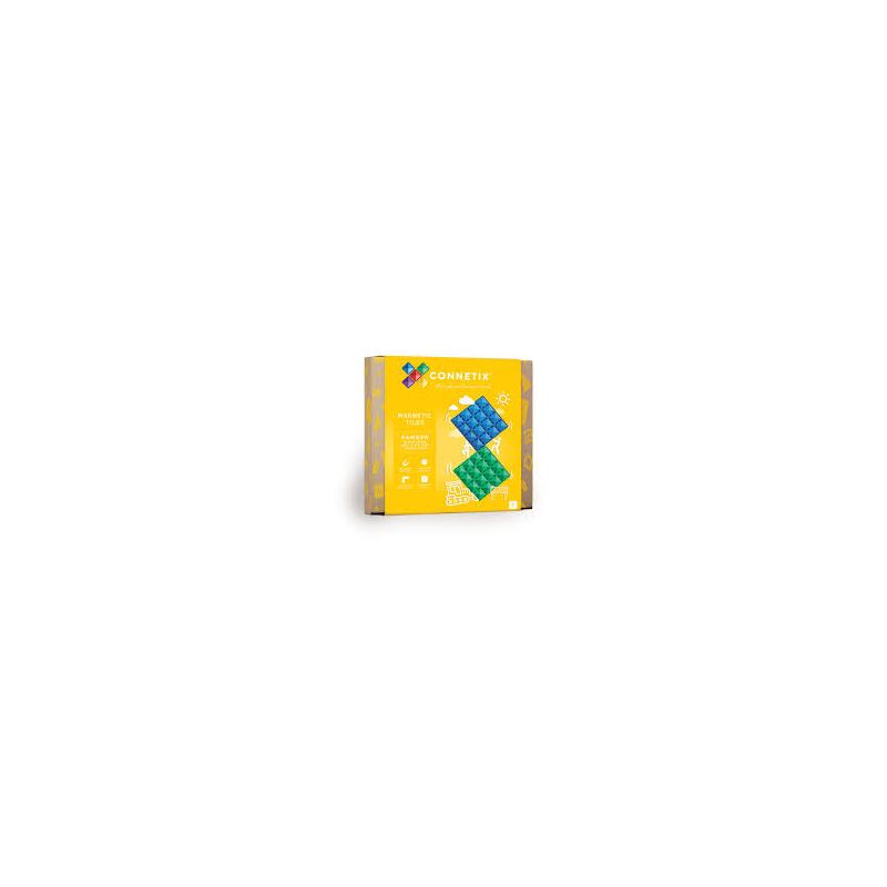 Connetix Rainbow magnetilised klotsid alusplaadid 2tk Base Plate Blue&Green