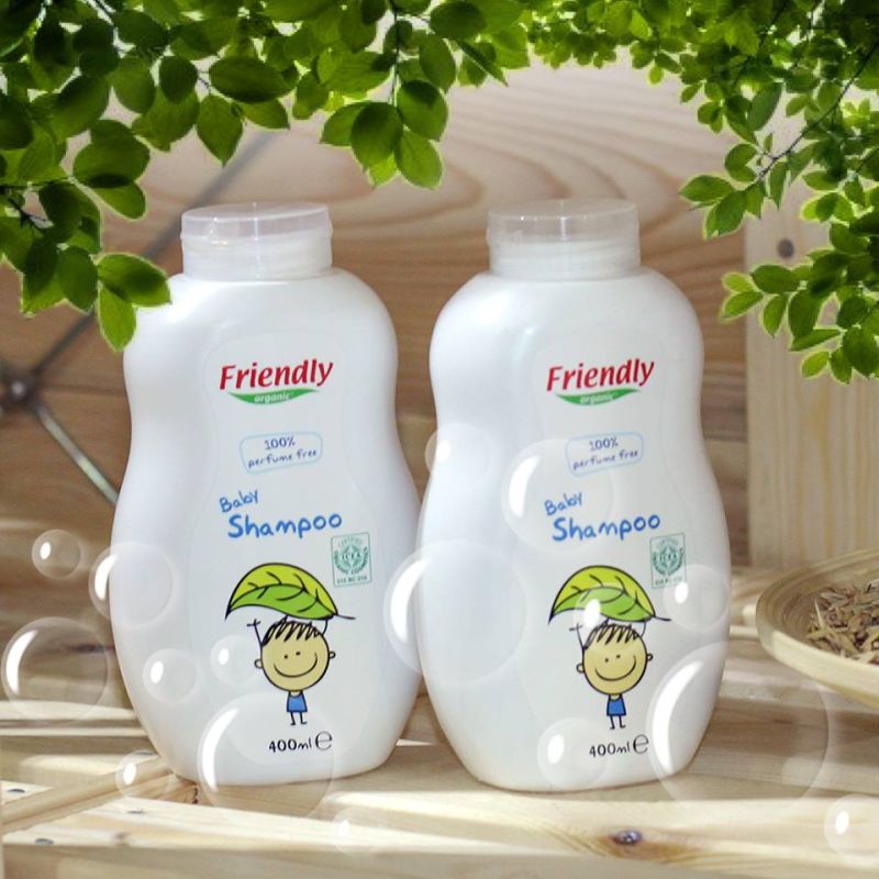 Friendly Organic seebivaba orgaaniline ja lõhnatu juuste- ja kehapesuvahend beebidele, 400 ml