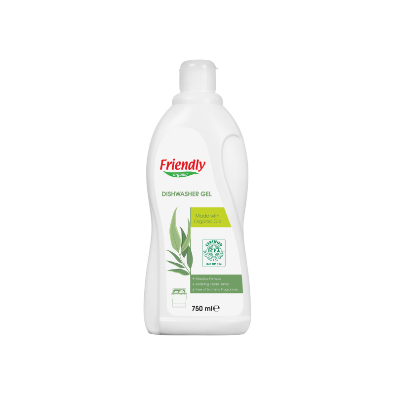 Friendly Organic orgaaniline nõudepesumasina geel eukalüptiga, 750 ml