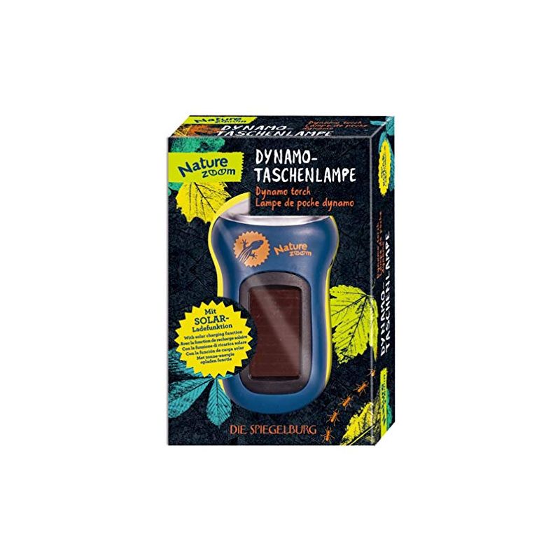 Nature Zoom Dünamo taskulamp päikesepatareiga
