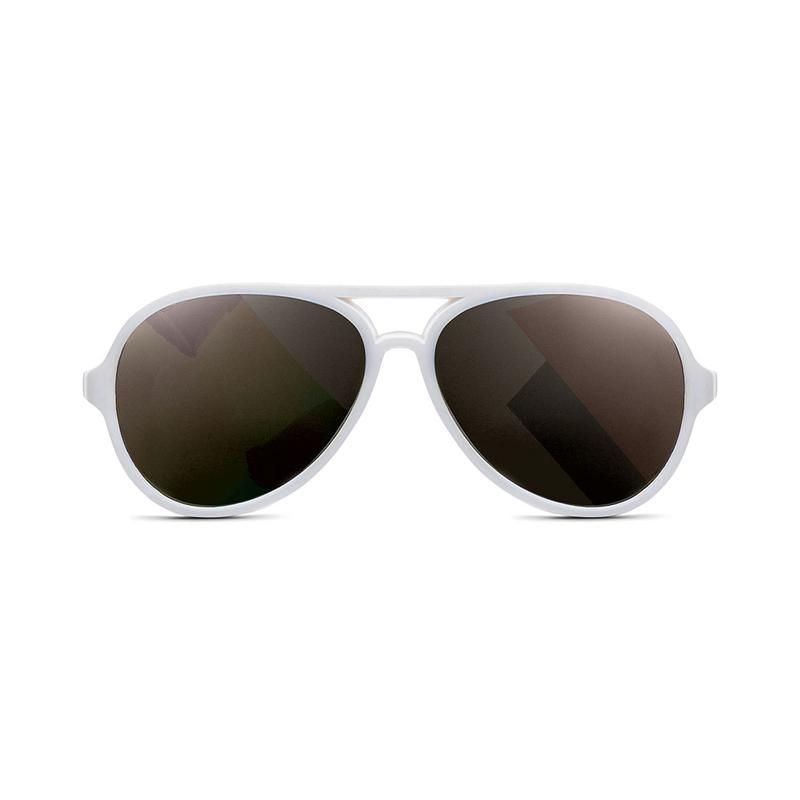 Hipsterkid Aviator polariseeritud päikeseprillid beebidele 0-24 kuud – White
