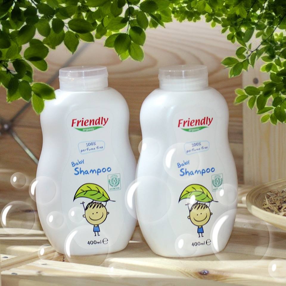Friendly Organic seebivaba orgaaniline ja lõhnatu juuste- ja kehapesuvahend beebidele, 400 ml