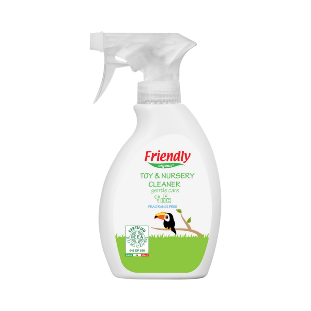 Friendly Organic lõhnatu mänguasjade ja lastetoa puhastusvahend aloe veraga, 250 ml